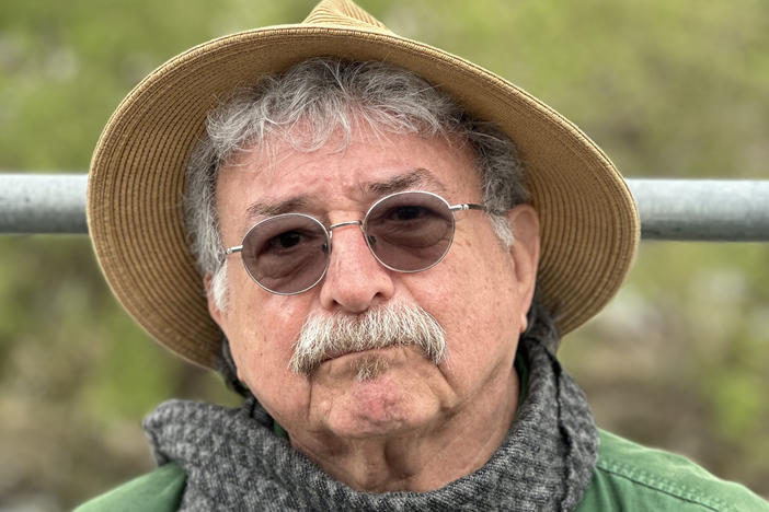 Louis Sahagún at the Los Angeles River.