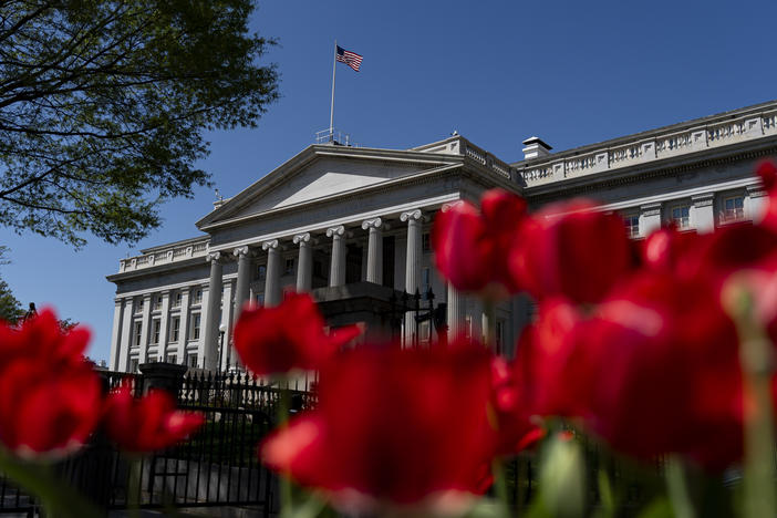 The U.S. Treasury ran a surplus in April, as tax payments jumped by 22% from a year ago. The federal government is still on track to run a deficit of more than $1.5 trillion this year.