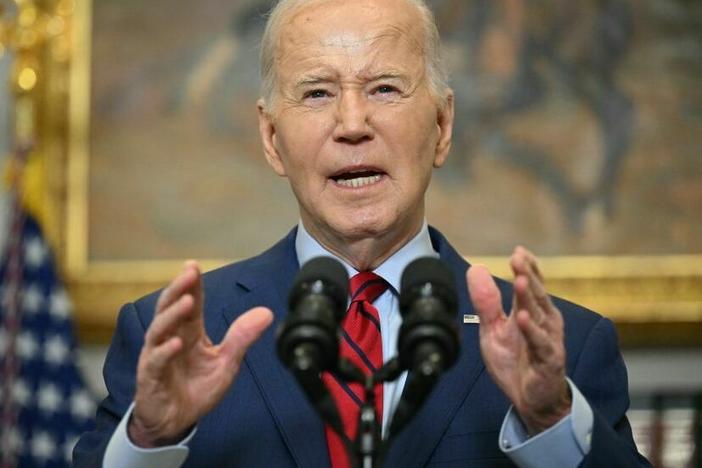 Earlier this month, President Biden spoke about protests that have roiled many U.S. college campuses. Among their demands is for the Israeli military to leave Gaza. Biden said students have a right to protest but not to be disruptive. He is set to speak at Morehouse College in Atlanta on Sunday.