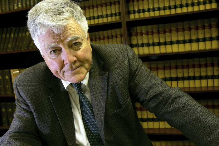 Republican primary challenger for Rep. Richard Pombo's seat, former Rep. Pete McCloskey, is shown at his law office in Redwood City, Calif., March 16, 2006. Former California Rep. McCloskey, who ran as a Republican challenging President Richard Nixon in 1972, died on May 8 at age 96.