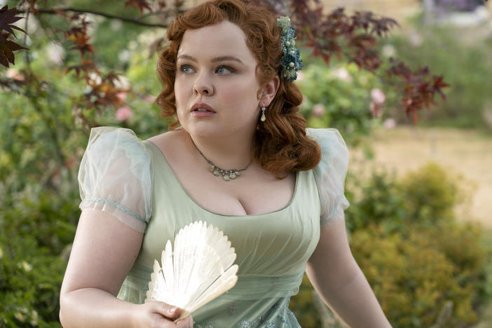 Nicola Coughlan as Penelope Featherington in Bridgerton.