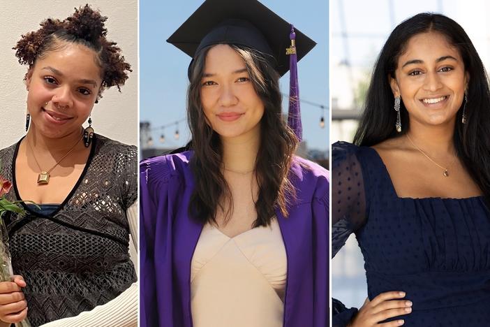From left: Alexis Jones (Cornell University), Mei Lamison (New York University), Anaka Srinivas (Northwestern University).