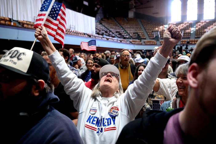 Robert F. Kennedy Jr.'s independent presidential campaign has drawn supporters who don't see themselves represented by Democrats or Republicans. Although he likely won't win the 2024 presidential election, who shows up to vote for him could help determine if President Biden or former President Donald Trump do.