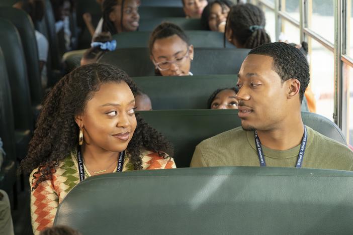 The chemistry between Janine (Quinta Brunson) and Gregory (Tyler James Williams) has simmered for three long seasons on <em>Abbott Elementary.</em>