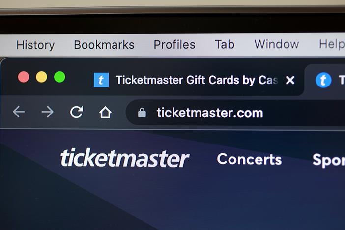 In this photo illustration, a Ticketmaster website is shown on a computer screen on Nov. 18, 2022, in Miami. 