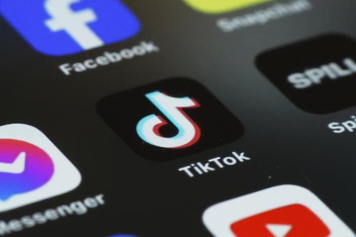 In this photo illustration, the TikTok app is seen on a phone on March 13, 2024 in New York City. In less than 24 hours, former President Donald Trump amassed 2 million followers on the app.