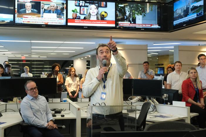 <em> The Washington Post</em>'s new publisher and CEO, Will Lewis, announced a newsroom leadership shakeup during a staff meeting on Monday.