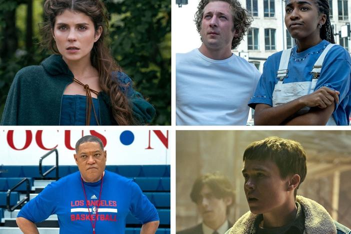 Clockwise from top left: <em>Industry</em>, <em>My Lady Jane</em>, <em>The Bear</em>, <em>The Umbrella Academy</em>, <em>Clipped</em> and <em>House of the Dragon</em>