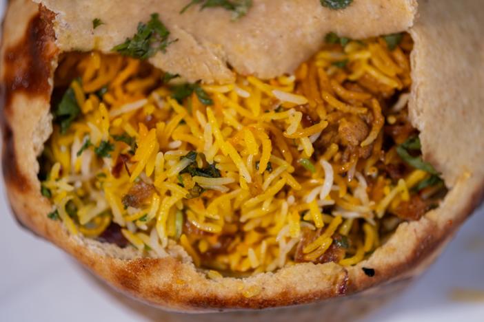 Chicken biryani at the Royale Restaurant & Bar in Carle Place, New York.