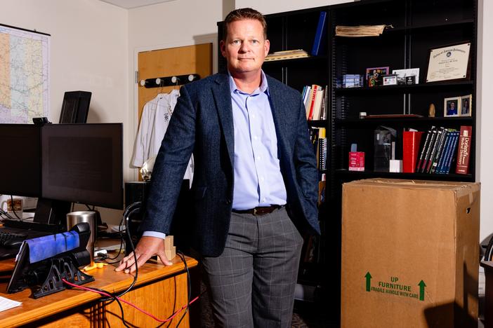 Pima County Medical Examiner Greg Hess at his office in Tucson, Ariz. Hess and another Arizona-based medical examiner are rethinking how to catalog and count heat-related deaths, a major step toward understanding the growing impacts of heat.