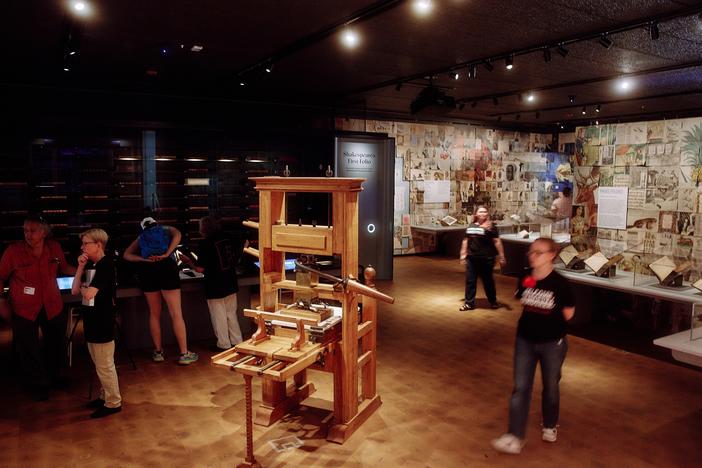 The new main exhibition hall at the Folger Shakespeare Library in Washington, D.C.,  on June 14, 2024.   