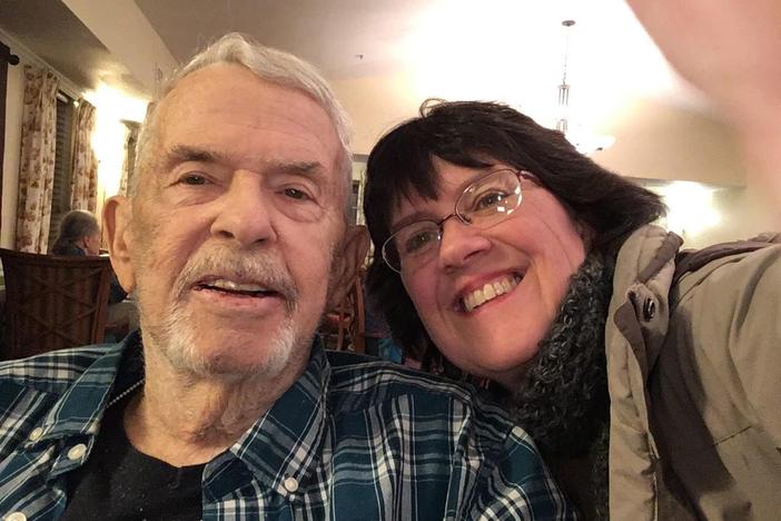  Lorrie Paul and her father Duane Harlow Roberts.