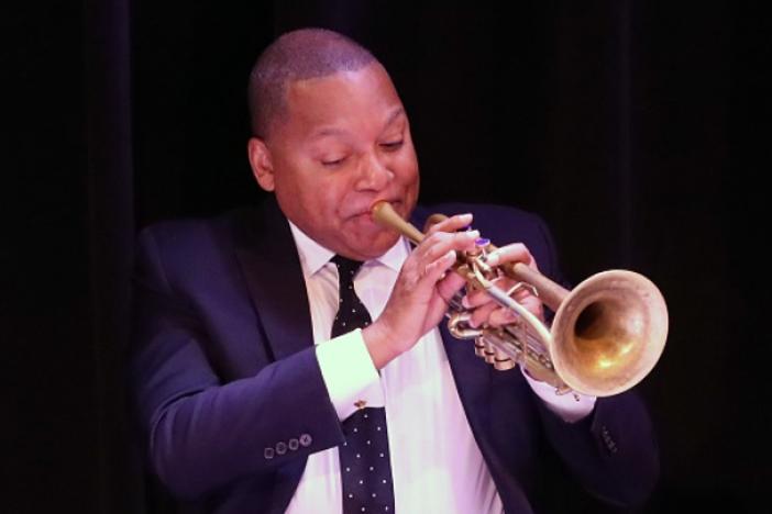 NEW YORK, NEW YORK - OCTOBER 12: Wynton Marsalis performs during "Live from Here" at The Town Hall on October 12, 2019 in New York City. 