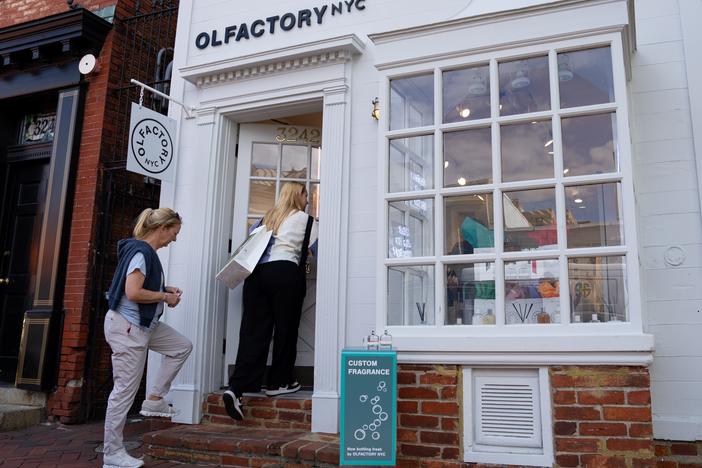 Customers walk-in to Olfactory NYC at their Georgetown location on Thursday May 16, 2024.
