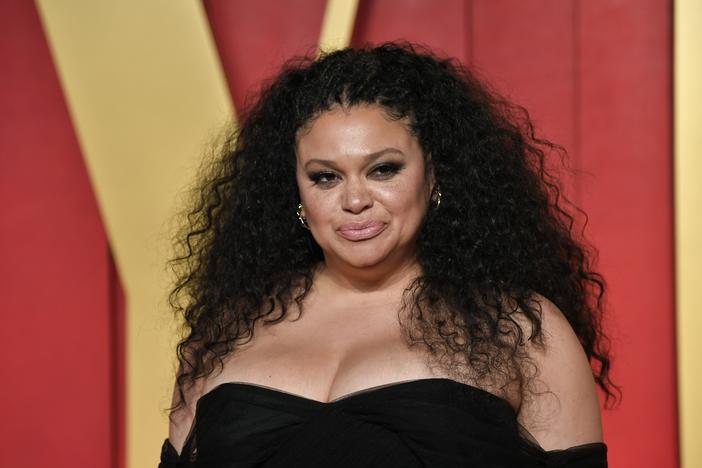 Michelle Buteau arrives at the <em>Vanity Fair </em>Oscar Party on March 10.