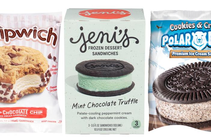 Among the more than 60 products included in the recall are the Chipwich Vanilla Chocolate Chip ice cream sandwiches, Jeni’s Mint Chocolate Truffle pie ice cream sandwiches and Hershey’s Cookies & Cream Polar Bear ice cream sandwiches.