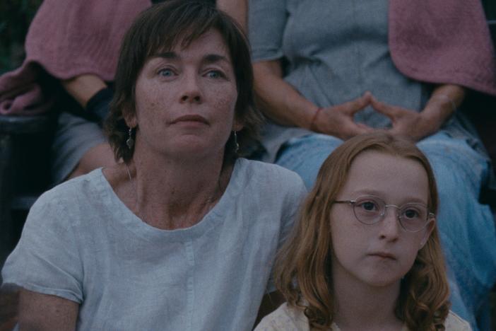  Mother and daughter Janet (Julianne Nicholson) and Lacy (Zoe Ziegler) share a slow New England summer in  <em>Janet Planet.</em>