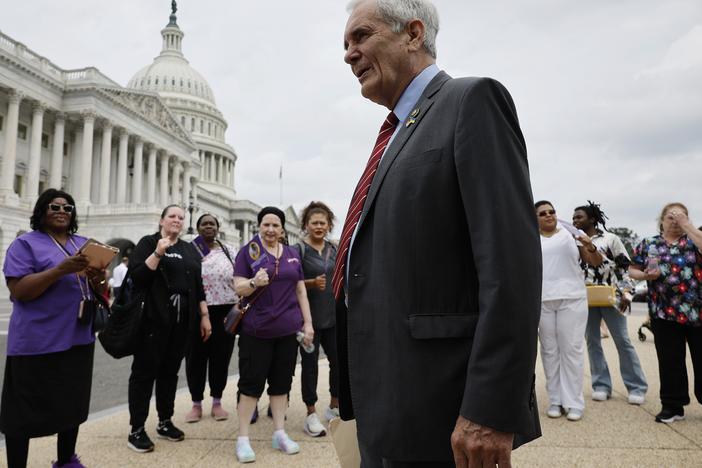 Rep. Lloyd Doggett, D-Tex., as seen at the Capitol on June 5, 2024. Doggett is the first congressional Democrat to publicly call for President Biden to quit his reelection bid.