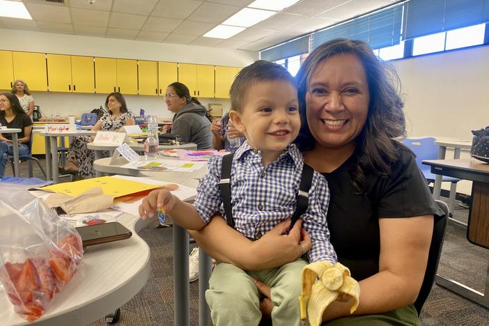 Elvia Elena Nunez and her grandson Esteban spent several months this spring in the Kith and Kin program.