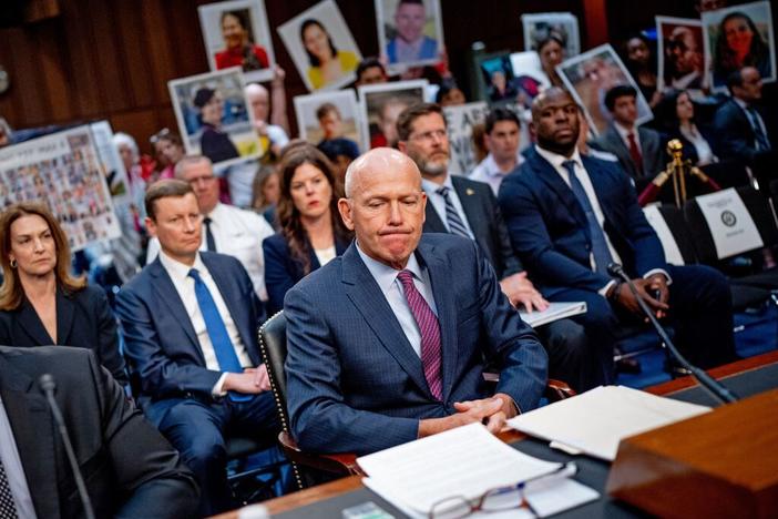 Boeing CEO Dave Calhoun testified before a Senate subcommittee last month, while family members of those killed in crashes of two Boeing 737 Max 8 jets in 2018 and 2019 held photographs of their loved ones.<br>