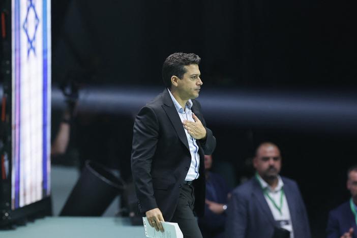 A file photo of Minister of Diaspora Affairs of Israel Amichai Chikli from May 2024. He was taking part in the Spanish far-right wing party Vox's rally "Europa Viva 24" in Madrid. <em>The New York Times </em>reported that Chikli's ministry funded a covert online influence campaign targeting U.S. lawmakers over the war in Gaza. Chikli denied those reports. 