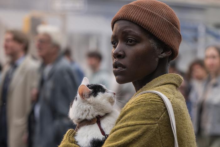 Lupita Nyong’o as “Samira” in A Quiet Place: Day One from Paramount Pictures.