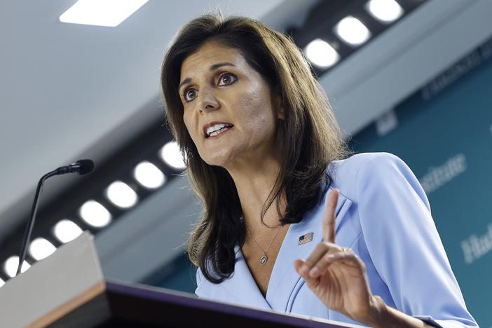 Former U.N. Ambassador Nikki Haley announced that she would vote for former President Donald Trump during an event at the Hudson Institute on May 22. Haley will speak at the Republican National Convention in Milwaukee this week.