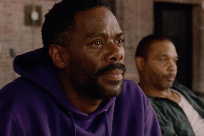  Colman Domingo as John “Divine G” Whitfield and Clarence "Divine Eye" Maclin as himself. 