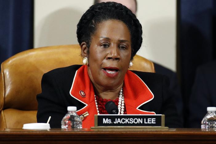 Rep. Shelia Jackson Lee, D-Texas, speaks during a House Judiciary Committee meeting on Dec. 13, 2019 on Capitol Hill in Washington, D.C. 