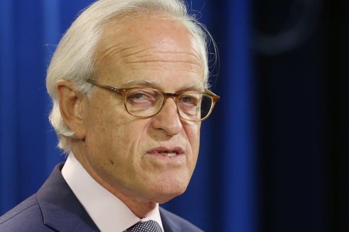 Martin S. Indyk speaks at the State Department, July 29, 2013, in Washington.