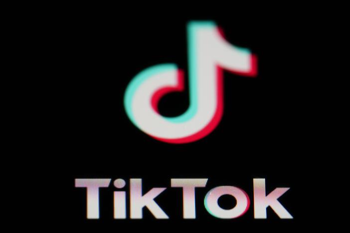 The icon for the video sharing TikTok app is seen on a smartphone, Feb. 28, 2023, in Marple Township, Pa.