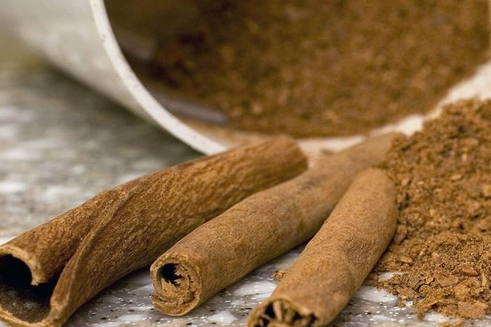 Stick and ground cinnamon is displayed for a photograph in Concord, N.H., on March 2, 2008. 