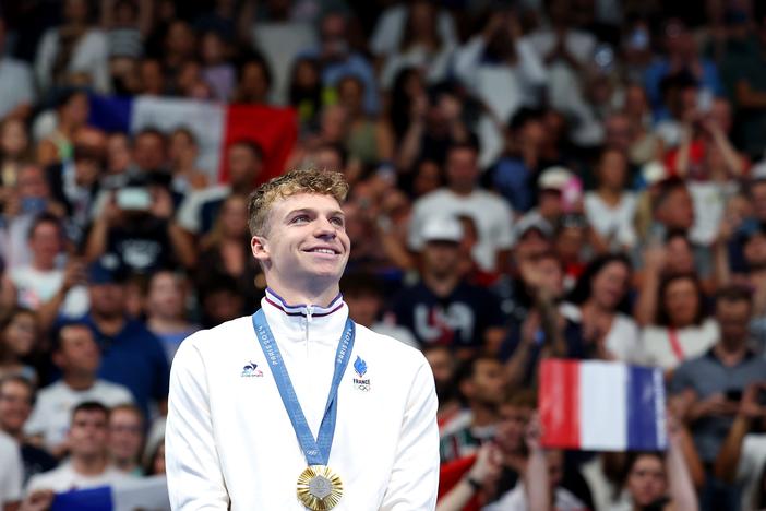 Now it's four. Léon Marchand of France has won four individual gold medals during the Paris Summer Games, shattering an Olympic record each time. 