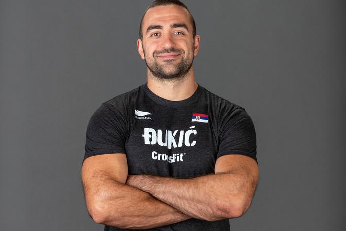 A photo of Lazar Dukic, who died on Thursday during the individual swimming portion of the 2024 CrossFit Games.