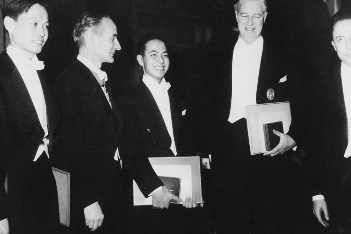 In 1957, Tsung-Dao Lee (third from left) became one of the youngest scientists to receive a Nobel Prize.