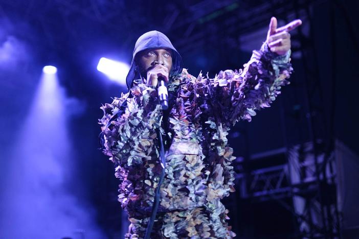  JPEGMAFIA performs in 2023 at The Rooftop at Pier 17 in New York City.