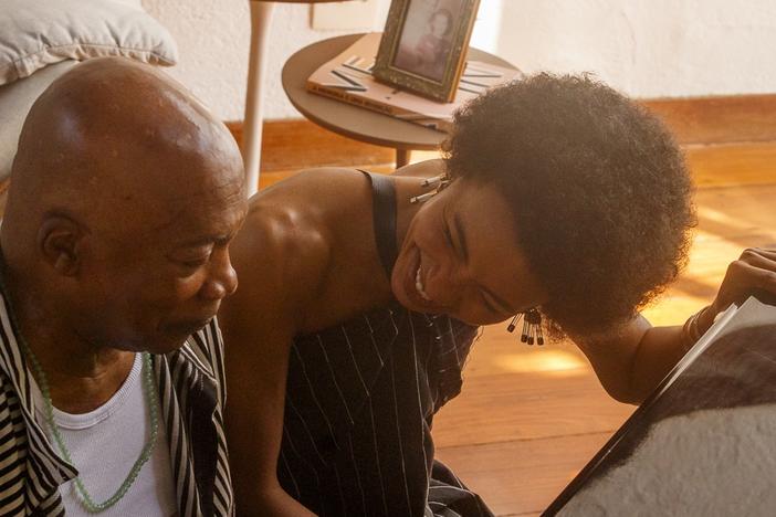 Milton Nascimento and esperanza spalding recorded much of their new album from Nascimento's home in Brazil.