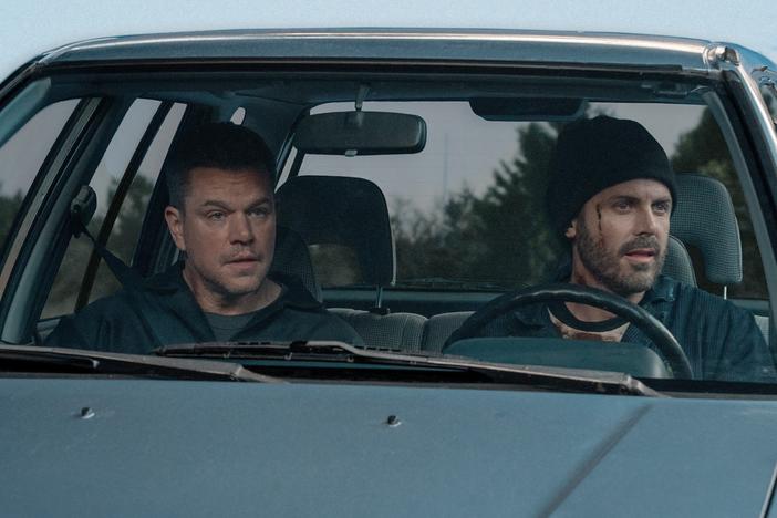  Matt Damon and Casey Affleck become uneasy partners in crime in <em>The Instigators.</em>