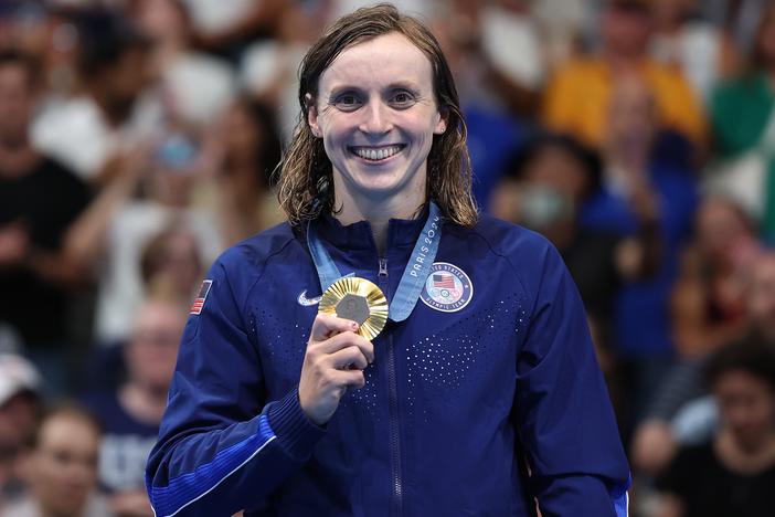 Katie Ledecky scored two of America's forty Olympic gold medals in the Paris Summer Games.  The U.S. tied with China for the most gold, but the U.S. dominated the overall count with 126 medals.