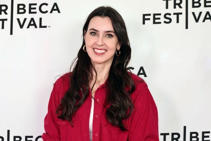 <em>Washington Post</em> columnist Taylor Lorenz, who chronicles digital culture, is under review by the paper for a private chat on Instagram in which President Biden was labeled a "war criminal." She's shown here attending the <em>This Is Not Financial Advice</em> premiere during the 2023 Tribeca Festival in New York City.  
