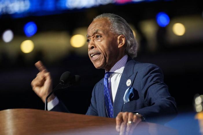  Al Sharpton speaks at the DNC.