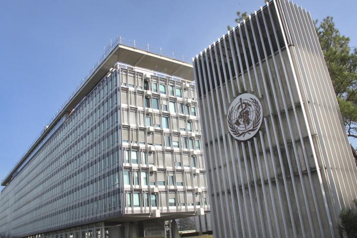 This March 11, 2015, photo shows the World Health Organization (WHO) headquarters building in Geneva, Switzerland. A new study says Nearly 60% of food products made for toddlers and babies did not meet nutrition standards set by the WHO.