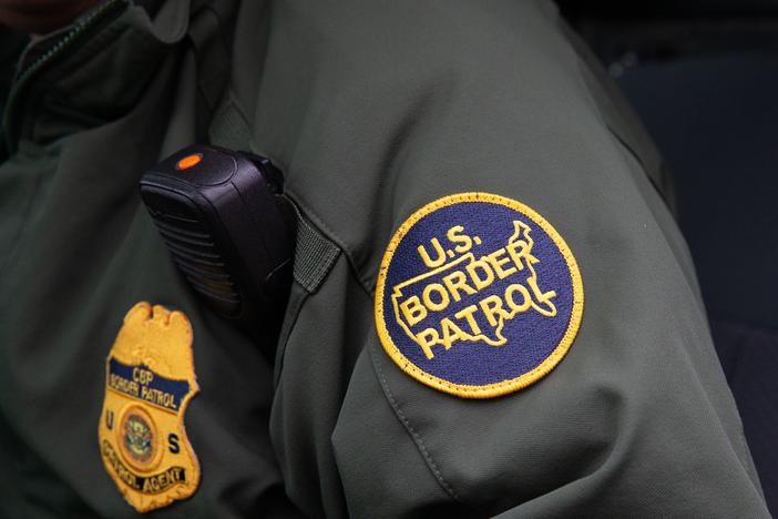 A U.S. Border Patrol patch on a border agent's uniform in McAllen, Texas, on Jan. 15, 2019. 