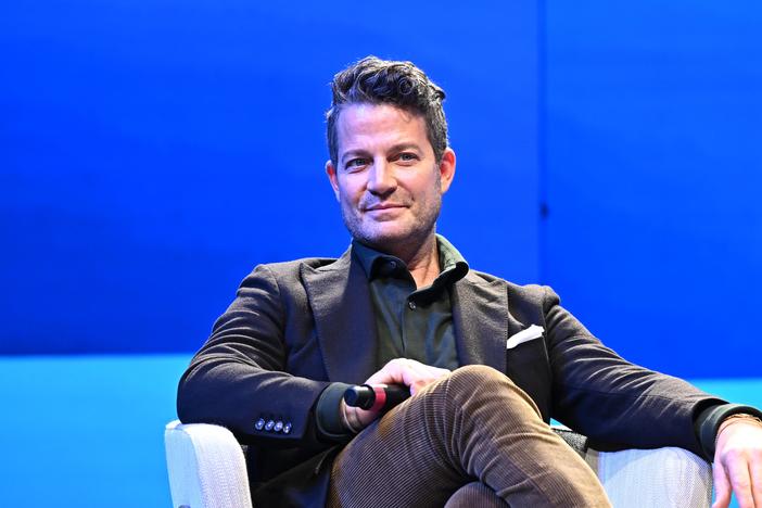 Nate Berkus speaks onstage during the Celebrity Cruises newest and most luxurious ship, Celebrity Beyond, makes north American debut in NYC on October 25, 2022 in Bayonne, New Jersey. (Photo by Dave Kotinsky/Getty Images for Celebrity Cruises)