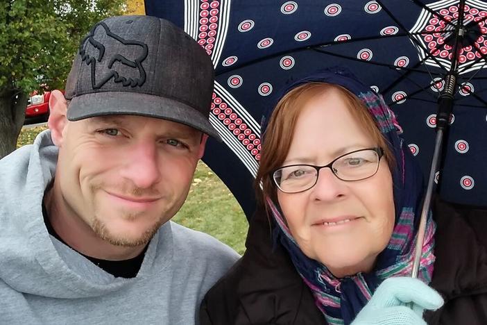  Luke Thornhill and his mother, Nancy Richardson, in an undated photo.