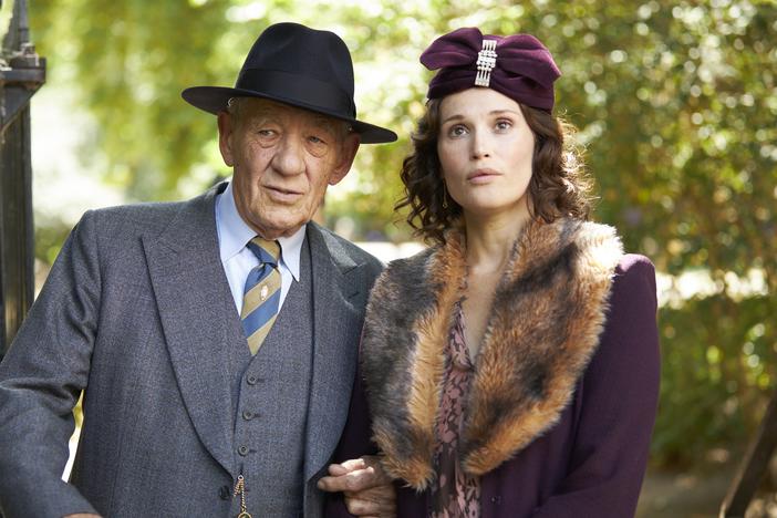 Ian McKellen, left, plays a powerful and reviled theater critic in <em>The Critic</em>, alongside Gemma Arterton, in the role of an actress who was once one of his targets.