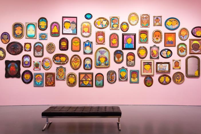 The Hirshhorn Museum will soon host an exhibit named OSGEMEOS: Endless Story, by twin brothers Gustavo and Otavio Pandolfo and curated by Marina Isgro. Shown here is “Retratos (Portraits),” 2023-2024.