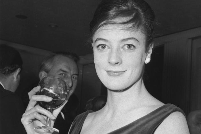 English actress Maggie Smith at the Evening Standard Theatre Awards, London, 25th January 1962. 