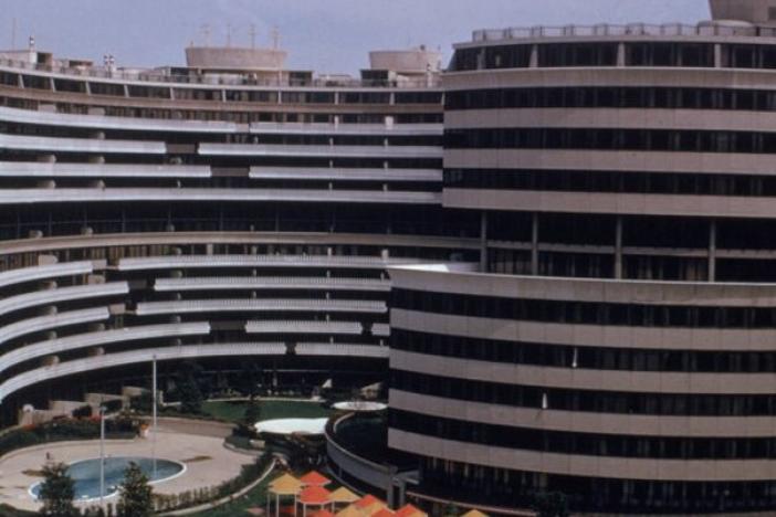 An exterior view of the Watergate Hotel in Washington, D.C. which contained the headquarters of the Democratic National Party burglarized on June 17, 1972 and leading to the resignation of Richard Nixon in 1974. (Photo by Hulton Archive/Getty Images)