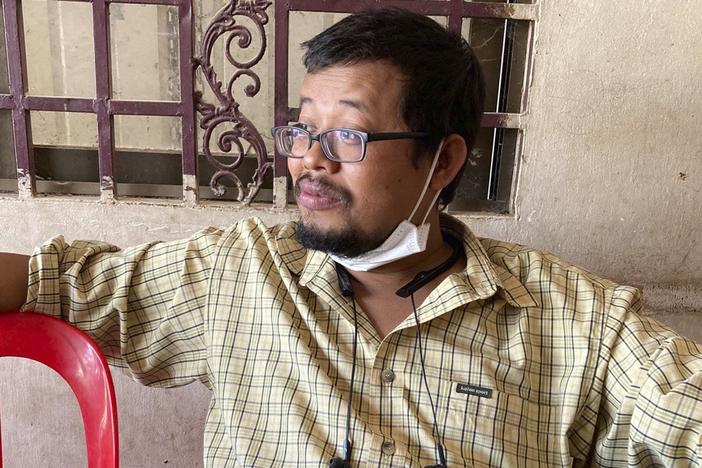 Cambodian freelance journalist Mech Dara in Siem Reap, Cambodia on Feb. 21, 2021. Mech Dara was arrested on Monday, Sept. 30, 2024 while driving with his family to the Cambodian capital Phnom Penh.